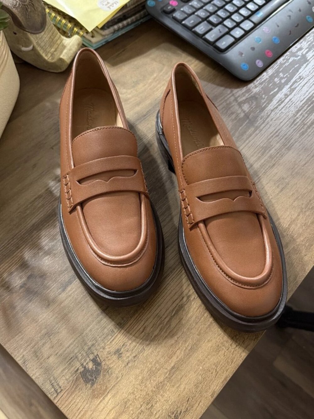 Madewell The Vernon Loafer NL839 In Dried Maple - Size 9 - EUC